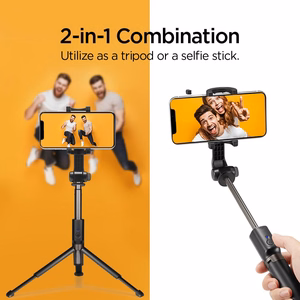 selfikepike Spigen S540W Bluetooth koos statiiv - must