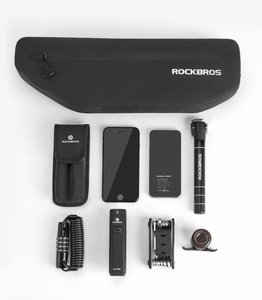 Rockbros AS-043 Velcro jalgrattakott, 3l - must