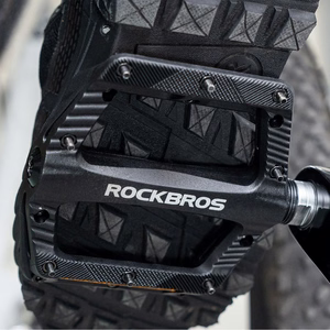 Rockbros BP2501 helkuritega nailonist jalgrattapedaalid – mustad