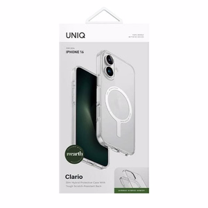 Uniq Clario iPhone 16 6.1" Magclick Charging ümbris läbipaistev/lucent clear