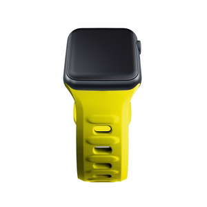 3mk silikoonrihm Apple Watchile, 38/40/41/42 mm, kollane, väike suurus