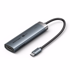 Vention 5-in-1 USB-C jaotur 100W PD 5Gbps 4K@60Hz