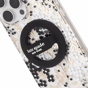 Kate Spade New York Magnetic Loop Grip MagSafe'i magnetiline sõrmehoidik telefonile, must
