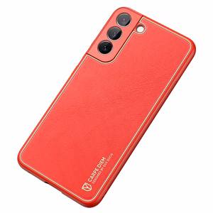 Dux Ducis Yolo elegant cover made of ecological leather for Samsung Galaxy S22 + (S22 Plus) red