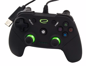 Esperanza EGG110K mängukontroller Gamepad PC, Playstation 3 analoog / digitaal USB 2.0 must