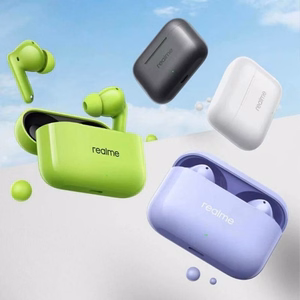Juhtmevabad kõrvaklapid Realme Buds T200 lilla