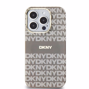 DKNY IML Mono & Stripe MagSafe ümbris jaoks iPhone 15 Pro Max - beige