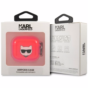 Karl Lagerfeld Choupette ümbris AirPods 3 jaoks - roosa