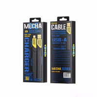 WEKOME WDC-190 Mecha Series - USB-A to Lightning Fast Charging Connection kaabel 1 m (kollane)