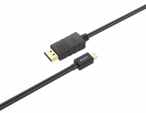 UNITEK Y-C611BK DisplayPort kaabel 2 m Mini DisplayPort Must