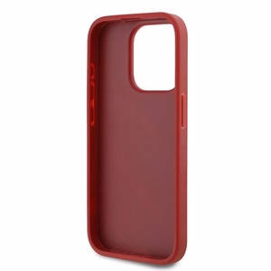 Karl Lagerfeld Diagonal Quilted Script ümbris jaoks iPhone 15 Pro - punane