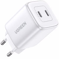 Laadija Ugreen CD294 45W GaN 2xUSB-C valge
