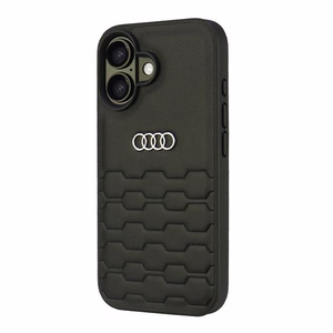 Audi Synthetic Leather iPhone 16 6.1" must/must hardcase AU-TPUPCIP16-GT/D2-BK