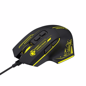 Wozinsky WMGK-1181W Wired Optical Gaming Mouse 7200 DPI with Backlight - Black and Yellow