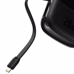 Powerbank Baseus Qpow PRO with Lightning kaabel, USB-C port and USB 20000mAh, 20W (must)