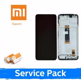 LCD ekraan ühilduv Xiaomi Redmi 13 4G / Redmi 13 5G / Poco M6 4G must raamiga (Service Pack)