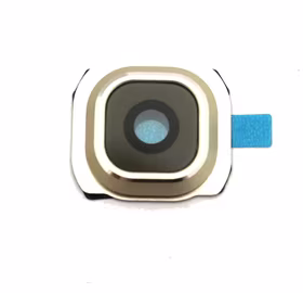 Samsung G925 S6 Edge lens jaoks camera koos frame Kuldne HQ