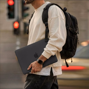 Tech-Protect Softshell ümbris MacBook Neo 13" 2026 jaoks - matt must