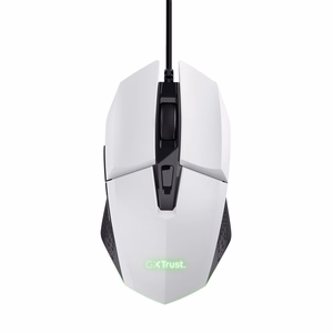 Trust GXT 109W Felox - 6400 DPI optiline mänguhiir (valge)