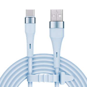 Kruger&Matz Basic silikoonist USB–USB-C kaabel, 1 m, sinine