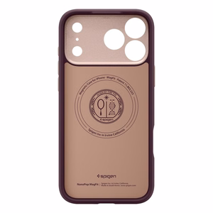 Spigen Nano Pop Mag MagSafe ümbris jaoks iPhone 17 Pro - burgundia