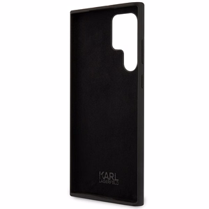 Karl Lagerfeld Silicone Choupette ümbris jaoks Samsung Galaxy S24 Ultra - must