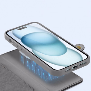 Dux Ducis Lawa Leather Ümbris jaoks iPhone 15 - Hall