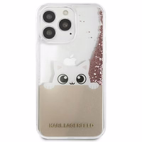 KARL LAGERFELD KLHCP13LPABGNU IPHONE 13 PRO / 13 6.1 "roosa / roosa ümbris PEEK A BOO LIQUID GLITTER
