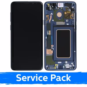 LCD ekraan ühilduv Samsung G965 S9 Plus raamiga / korallsinine / (service pack)
