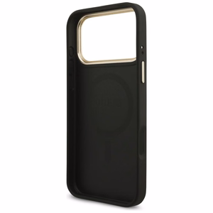 Guess 4G Triangle Logo MagSafe Ümbris jaoks iPhone 17 Pro Max - Must and Kuldne