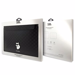 Karl Lagerfeld Saffiano Monogram Choupette ümbris jaoks a 16" laptop - must