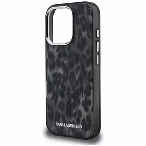 Karl Lagerfeld IML Leopard Pattern MagSafe Ümbris jaoks iPhone 16 Pro Max - must