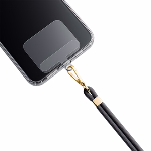 3mk EasyClip telefoni kaelapael, must (kuldsed detailid)