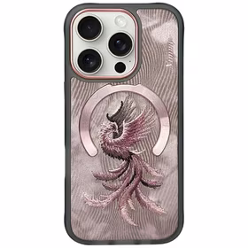 Nimmy Magnetic Fantasy Animal MagSafe Ümbris jaoks iPhone 16 Pro Max Rose Kuldne