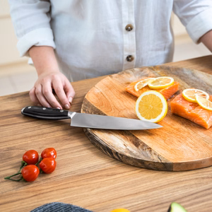 Stainless steel chef's knife, 33 cm (7Cr17MoV)