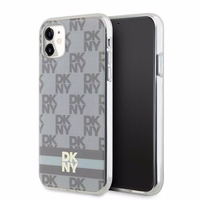 DKNY IML Checkered Mono Pattern & Printed Stripes MagSafe ümbris jaoks iPhone 11 / Xr - beige