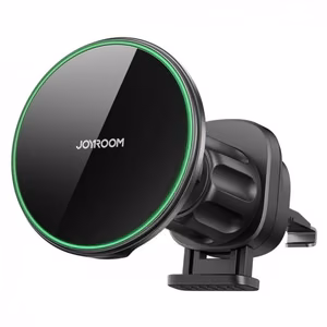 Autolaadija hoidik Joyroom JR-ZS214 Qi2 must juhtmevaba laadimine 15W magnetiline / ventilatsiooniava rest