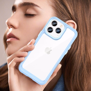 Outer Space Case iPhone 14 Pro Max kõva korpus geelraamiga sinine