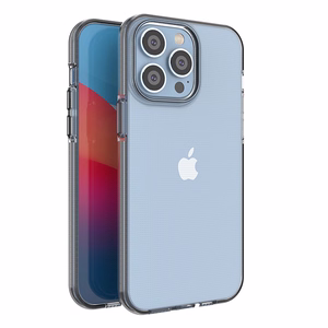 Spring Case ümbris iPhone 14 Pro Max silikoonist kate koos raamiga must