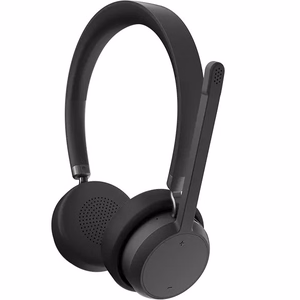 Lenovo 4XD1Q30302 juhtmevaba peakomplekt, peavõruga, kõnedele/muusikale, Bluetooth, must