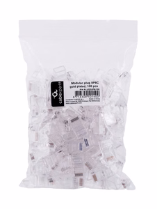 Cablexpert PLUG3UP6/100 juhtmeühendus läbipaistev