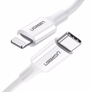 USB kaabel Ugreen US171 MFi USB-C to Lightning 3A 1.0m valge