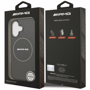 AMG Nauble Layer Läbipaistev Smocked MagSafe Ümbris jaoks iPhone 17 - Must