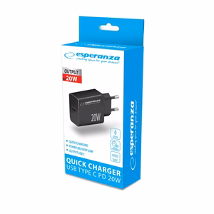 Esperanza EZC104K võrgulaadija 20W must