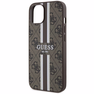 Guess GUHMP14MP4RPSW iPhone 14 Plus 6.7" коричневый/коричневый hardcase 4G Printed Stripes MagSafe
