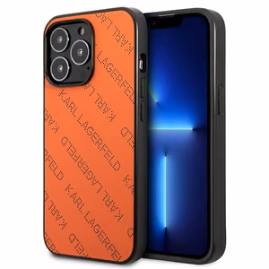 Karl Lagerfeld Perforated Allover iPhone 13 Pro Max 6.7" Ümbris - oranž