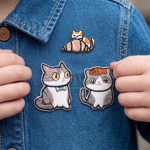 Нашивка кот 1, комплект 3pcs