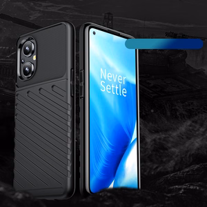 Thunder Case paindlik soomustatud kate OnePlus Nord N20 5G jaoks must