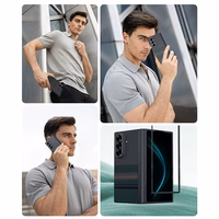 Benks Combo Armor Air Aurora Axis Kevlar jaoks Samsung Galaxy Z Fold 7 - set of back ümbris + front cover + corning glass