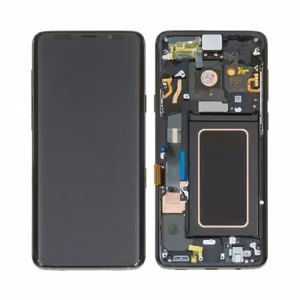 LCD ekraan, ühilduv Samsung G965 S9 Plus raamiga / Midnight Black / HQ